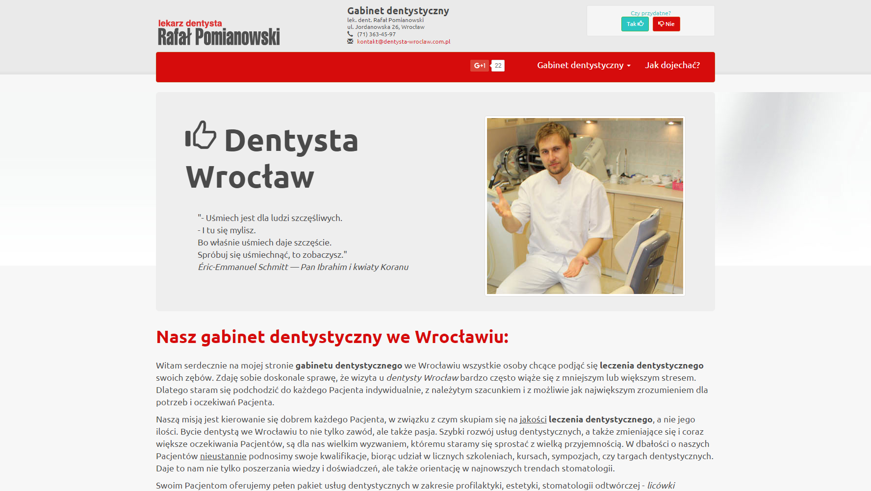 Project Dentysta.Wroclaw.com.pl